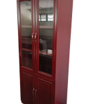 2-door wooden cabinet- with 2 door on the upper side and the other 02 doors on the lower side.