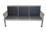 Heavy duty padded waiting bench