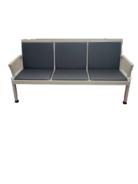 Heavy duty padded waiting bench