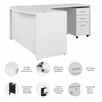 1.4 meters customized office desk (variety of color) - Image 4
