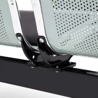 3 Link padded office waiting bench - Image 2