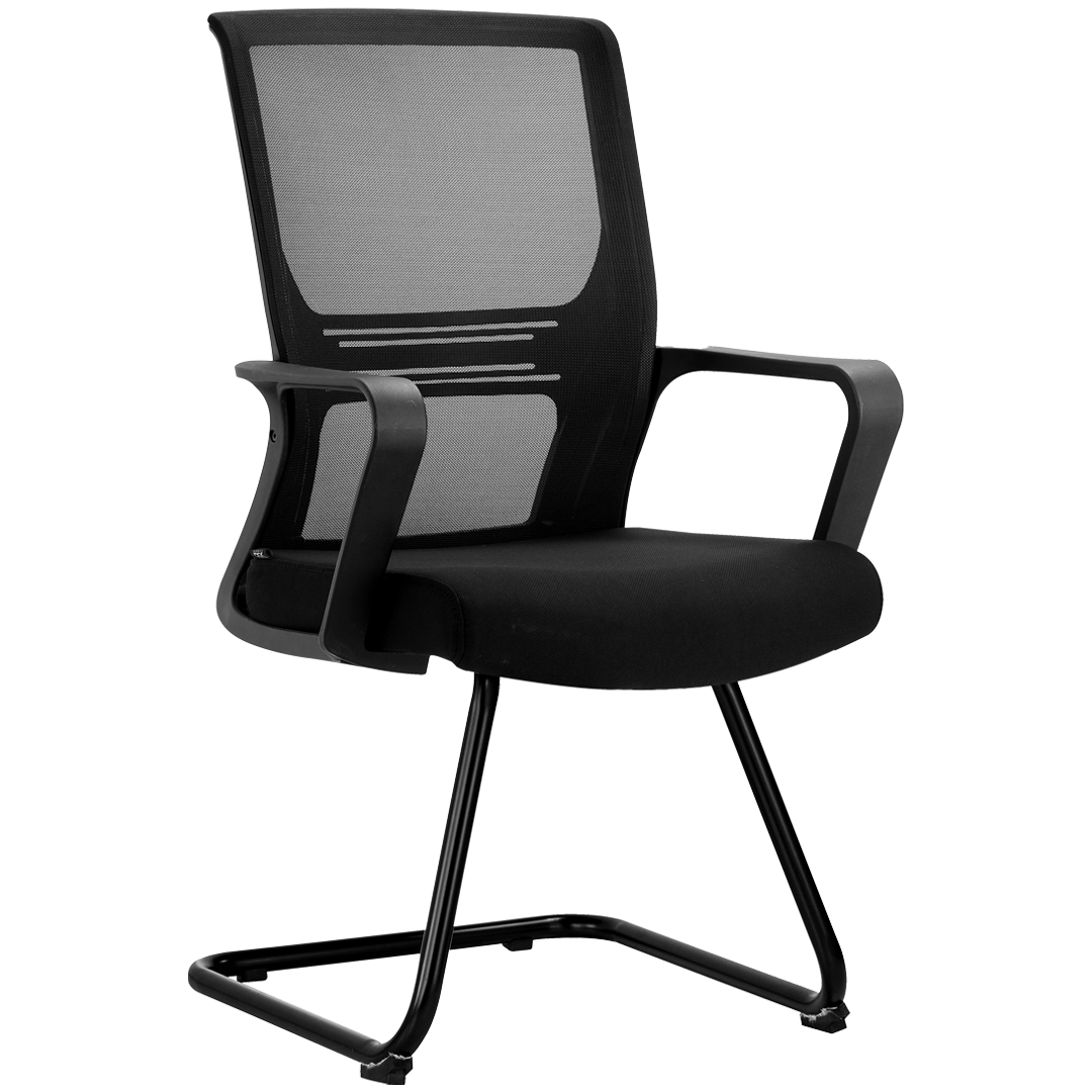 black.png-Visitor-Chair.png Executive mesh visitor's seat| classy office chairs in Kenya| we deliver - Image 1