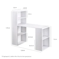 Modern Desk with Shelves - Image 5