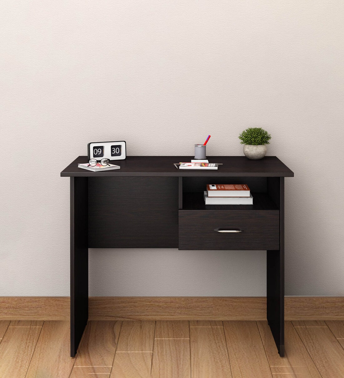 boston-study-table-with-one-drawer-in-wenge-colour-by-crystal-furnitech-boston-study-table-with-one-uu0cjj.jpg Home office study desk - Image 1