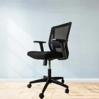 ErgoMesh Mid-Back Black Office Chair - Image 2