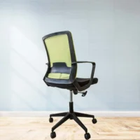 Captain mesh office chair (Green) - Image 3
