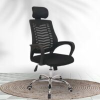 Orthopedic headrest office chair