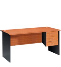 1.4 meters economic office desk (cherry) - Image 6