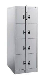 4-Drawers metallic cabinet with bar. - Image 5
