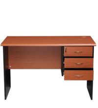 1.4 meters economic office desk (cherry) - Image 8