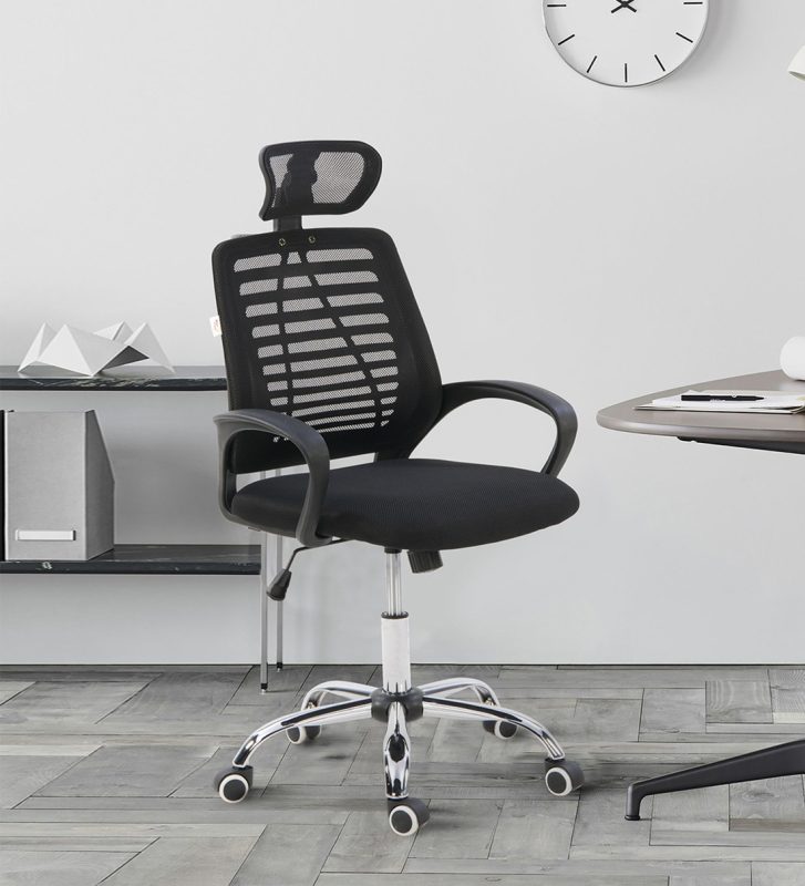 Headrest executive office chair