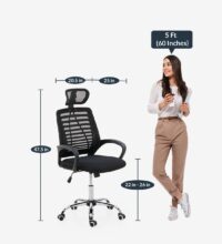 Headrest executive office chair - Image 7