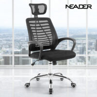 Headrest executive office chair