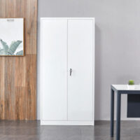 Office Cabinet with 2 Doors Steel 35.4"x15.7"x70.9" Gray - Image 5
