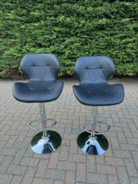 Leather Adjustable Swivel Bar Stool - Image 2