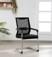 Cantilever mesh office visitor chair