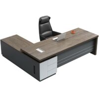 1600mm office executive desk with spacious work surface, built-in storage drawers, and modern ergonomic design.