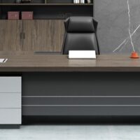 1600mm office executive desk with spacious work surface, built-in storage drawers, and modern ergonomic design.