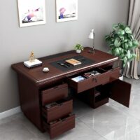1400mm rectangular office computer desk with spacious surface and storage options, perfect for a professional workspace.