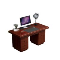 1400mm rectangular office computer desk with spacious surface and storage options, perfect for a professional workspace.