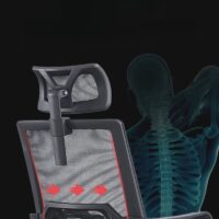 Captain Mesh Office Chair with breathable mesh backrest, adjustable armrests, and ergonomic design for comfort.