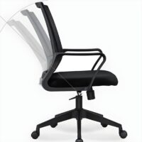 Tilt lock reclining chair with adjustable recline, ergonomic design, and cushioned support for enhanced comfort in work or home settings.