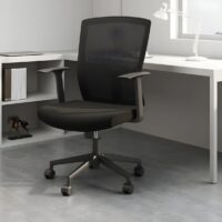 Tilt lock reclining chair with adjustable recline, ergonomic design, and cushioned support for enhanced comfort in work or home settings.