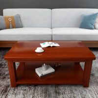 Executive coffee table with a sleek design, durable materials, and built-in storage, ideal for boardrooms, offices, and reception areas.