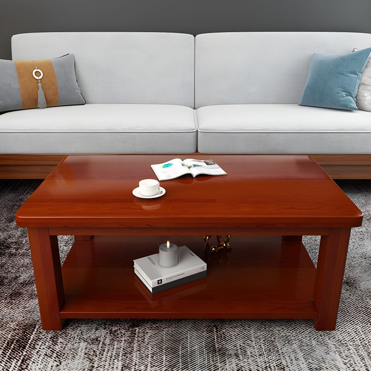 Executive Coffee Table Executive coffee table with a sleek design, durable materials, and built-in storage, ideal for boardrooms, offices, and reception areas.