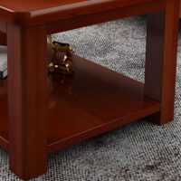 Executive coffee table with a sleek design, durable materials, and built-in storage, ideal for boardrooms, offices, and reception areas.
