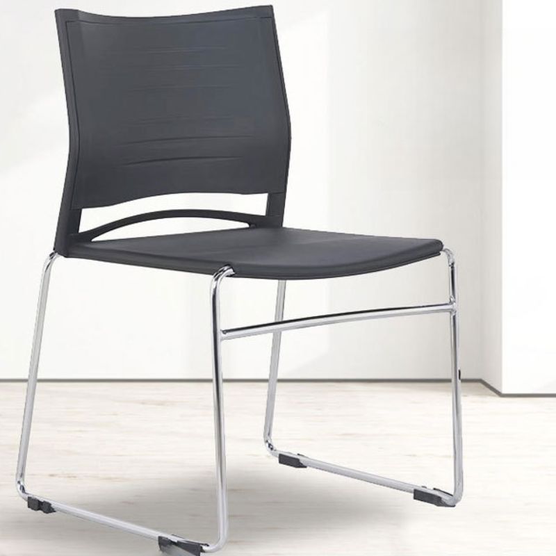 Ergonomic Armless task chair Ergonomic armless task chair with adjustable height and breathable mesh backrest.