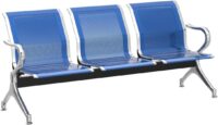A sleek and durable 3-Seater Waiting Chair with a sturdy metal frame, ergonomic design, and modern finish, ideal for offices, lobbies, and public spaces.