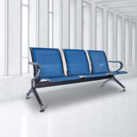 A sleek and durable 3-Seater Waiting Chair with a sturdy metal frame, ergonomic design, and modern finish, ideal for offices, lobbies, and public spaces.