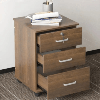 High-quality wood filing cabinet with spacious drawers, smooth-glide mechanisms, and a durable, stylish design for home or office use.