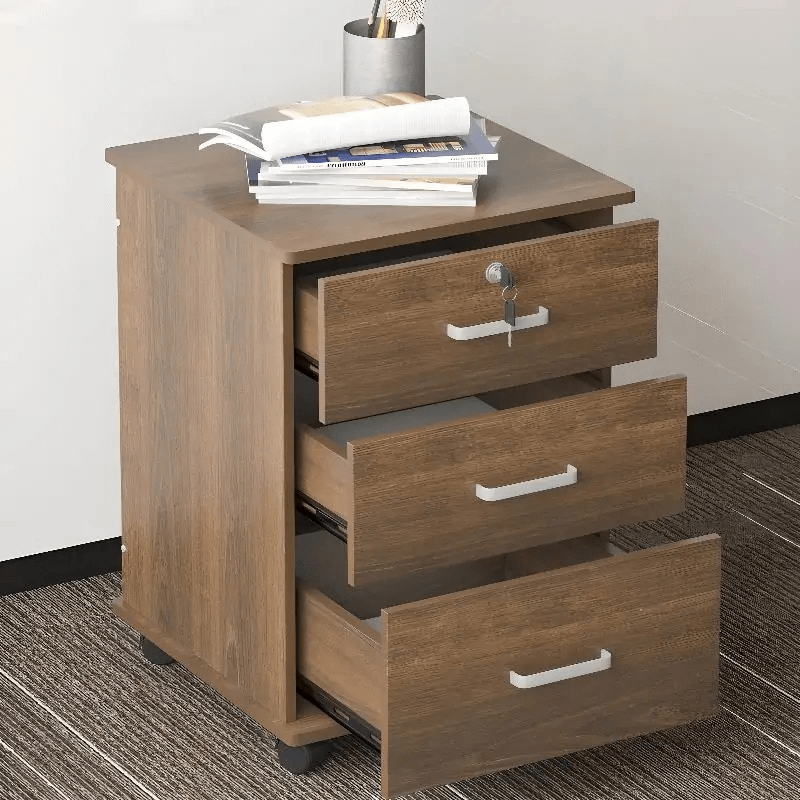 Wood Filing Cabinet High-quality wood filing cabinet with spacious drawers, smooth-glide mechanisms, and a durable, stylish design for home or office use.