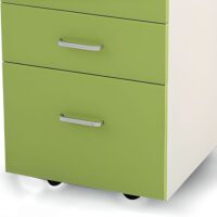 4-way office straight workstation with ergonomic design and privacy dividers.