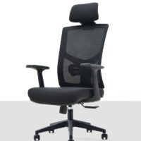 Ergonomic Executive Desk Chair with adjustable height, lumbar support, and breathable mesh or leather upholstery for optimal comfort and support.