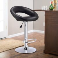 Luxurious Royal Designer Swivel Bar Stool with plush upholstery, a sturdy frame, and a 360° swivel function, perfect for home bars and kitchen islands.