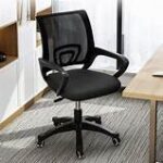 Clerical Ergonomic Mesh Back Office Chair with breathable mesh backrest and adjustable features.