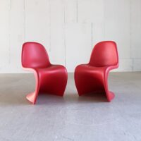The Vitra Panton Eames Chair with a sleek, ergonomic design, molded construction, and a timeless aesthetic, perfect for modern and classic interiors.