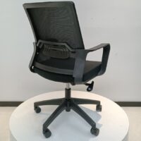 Captain Mesh Office Chair with breathable mesh backrest, adjustable armrests, and ergonomic design for comfort.