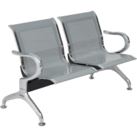 2-seater waiting bench with a sturdy frame, ergonomic design, and comfortable seating for reception areas and public spaces.