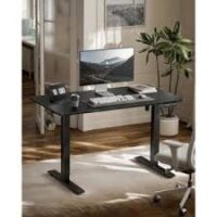 Modern electric sit-stand desk with a sleek design, adjustable height, and ergonomic features for a healthier workspace.