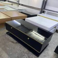 Sleek and stylish modern coffee table with a durable top and sturdy legs, perfect for contemporary living spaces.