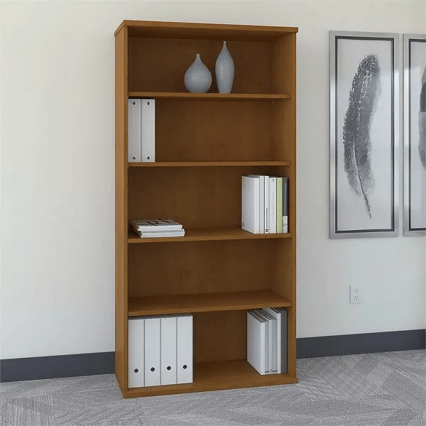 4-Shelves Vertical Book Rack 4-shelves vertical book rack with a sleek, space-saving design, perfect for organizing books, décor, and essentials in any home or office.