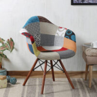 Ergonomic armrest patch chair with padded armrests, adjustable height, and a stylish design for office and home workspaces.