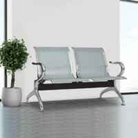 2-seater waiting bench with a sturdy frame, ergonomic design, and comfortable seating for reception areas and public spaces.