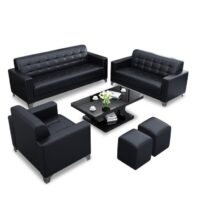 5-Seater Executive Office Leather Sofa - Image 4
