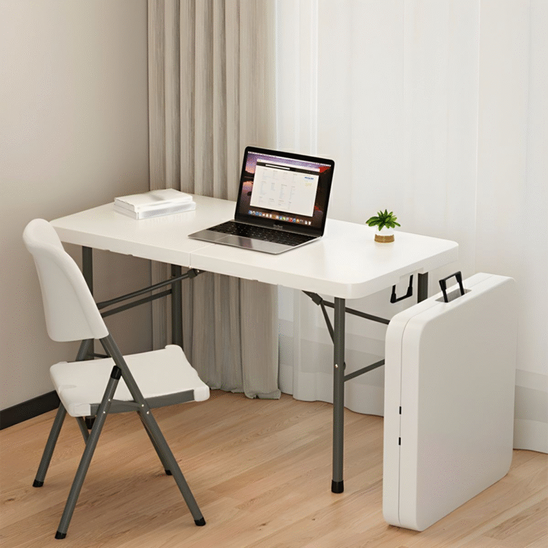 modern table, foldable table, plastic table, portable table, collapsible table, lightweight table, durable table, indoor table, outdoor table, contemporary table, minimalist table, rectangular table, sleek table, ergonomic table, multifunctional table, utility table, white plastic table, black plastic table, smooth surface table, easy to clean table, folding legs, space-saving table, compact table, picnic table, camping table, party table, event table, modular table, versatile table, height adjustable table, sturdy table, plastic furniture, modern furniture, folding mechanism, modern design, space efficient table, easy storage, travel table, balcony table, study table, dining table, laptop table, adjustable legs, reinforced legs, plastic top, hard plastic, polyresin table, commercial use table, residential use table, collapsible furniture, home office table, conference table, seminar table, trade show table, folding top, folding plastic table, rectangular foldable table, modern plastic furniture, plastic top table, waterproof table, weather-resistant table, UV-resistant table, anti-slip feet, stable table, non-slip legs, plastic folding furniture, patio table, breakroom table, utility room table, workspace table, presentation table, indoor-outdoor table, rental furniture, training room table, multifunction table, folding banquet table, plastic utility table, casual table, tailgating table, portable workstation, camping gear table, fold-up table, quick setup table, temporary table, mobile table, plastic desk, collapsible workbench, travel-friendly table, carryable table, folding frame, compact storage table, movable table, easy to transport, setup in seconds, foldable dining surface, flat-pack table, minimal assembly table, multipurpose table, white table, black table, beige table, picnic accessory, kitchen utility table, hallway table, craft table, folding utility surface, event-ready table, strong plastic table, reliable folding table, event furniture, quick-fold legs, folding mechanism table, foldable plastic surface, collapsible top, adjustable height table, multi-use table, lightweight plastic, plastic table with steel legs, reinforced frame table, easy to setup table, foldable legs, picnic essential, folding worktable, home use table, outdoor event table, collapsible event table, space-saving solution, functional furniture, plastic top surface, matte plastic table, modern event table, modern collapsible design, plastic and metal table, rustproof legs, portable folding desk,