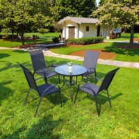 4-Seater Foldable Dining Set - Image 10